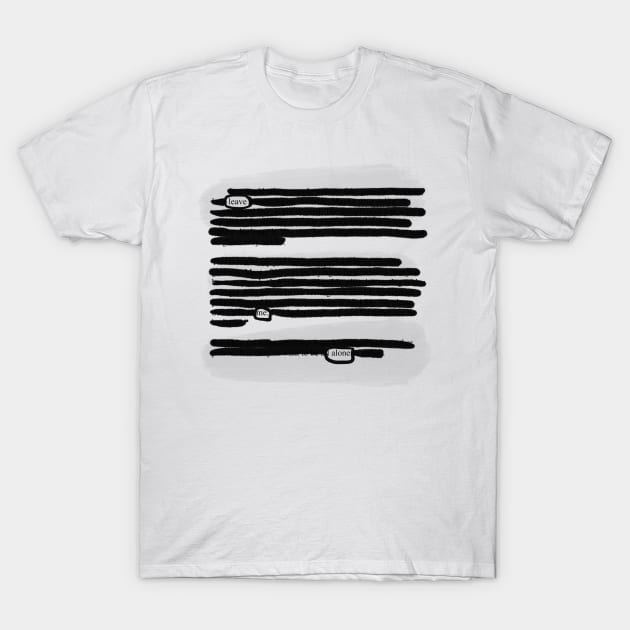 Blackout Poetry T-Shirt by megkpart